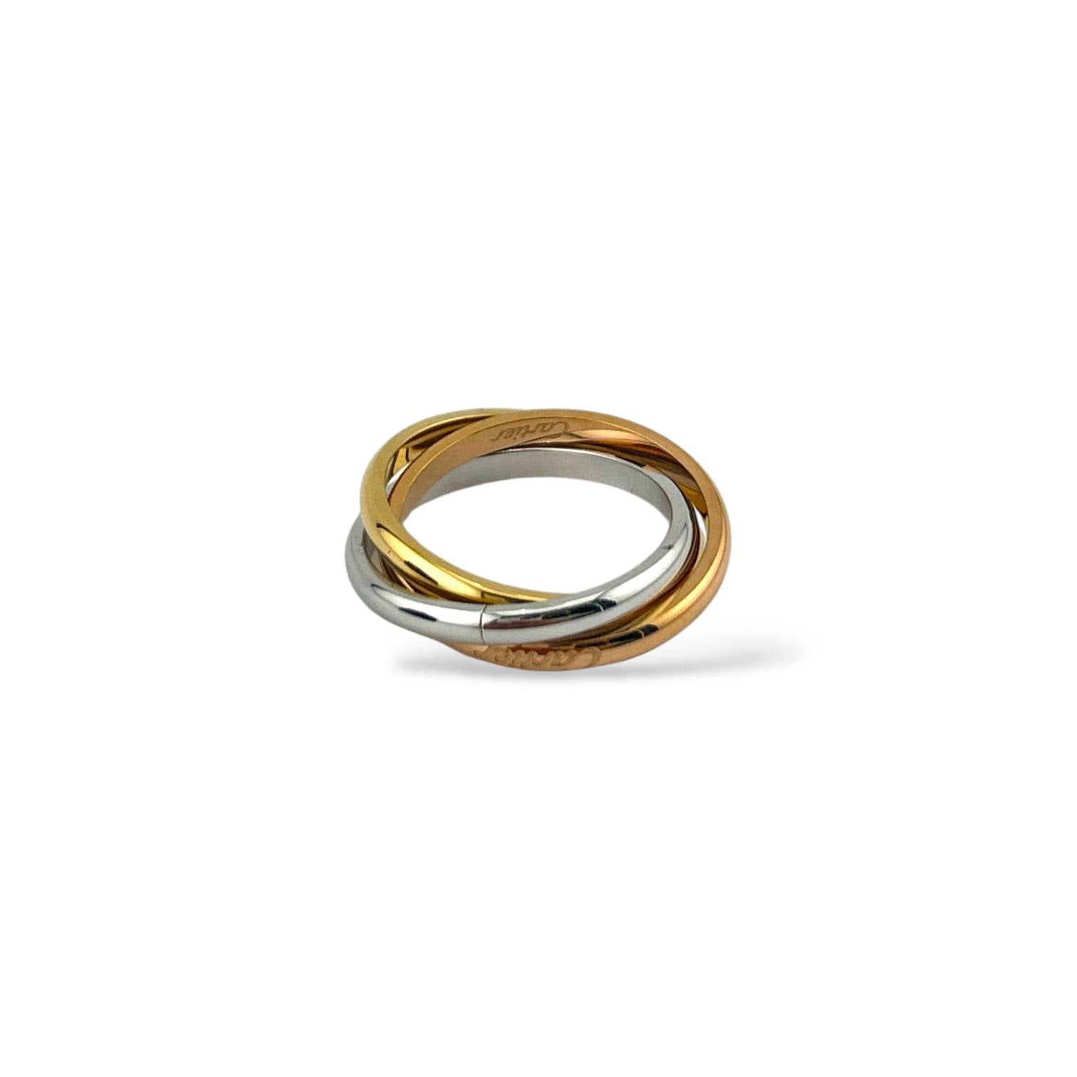 Cartier Interlock Ring – Gold, Silver & Rose Harmony 🔗✨