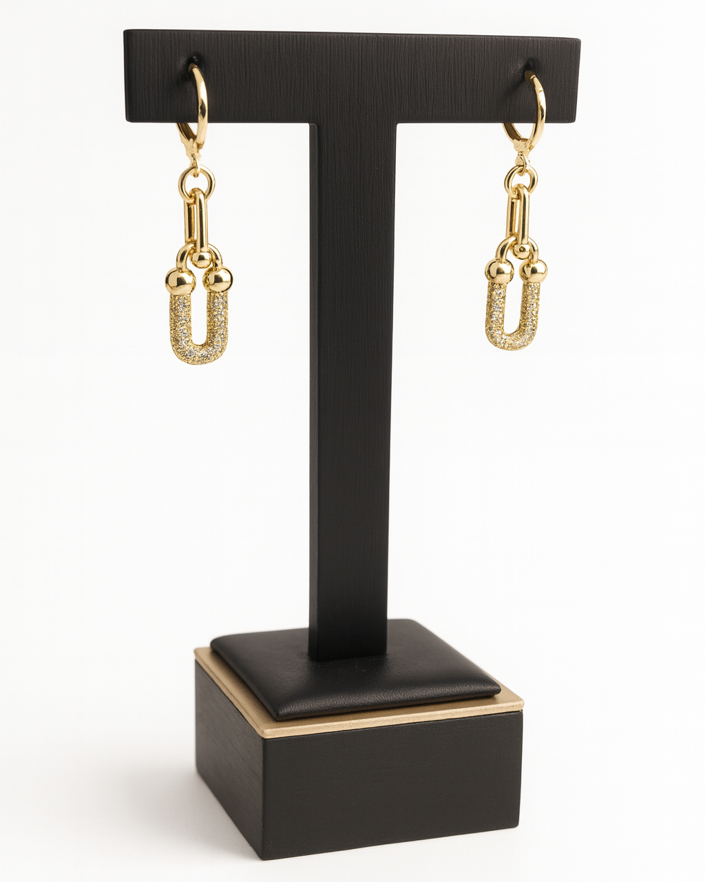 Golden Glow Link Earrings