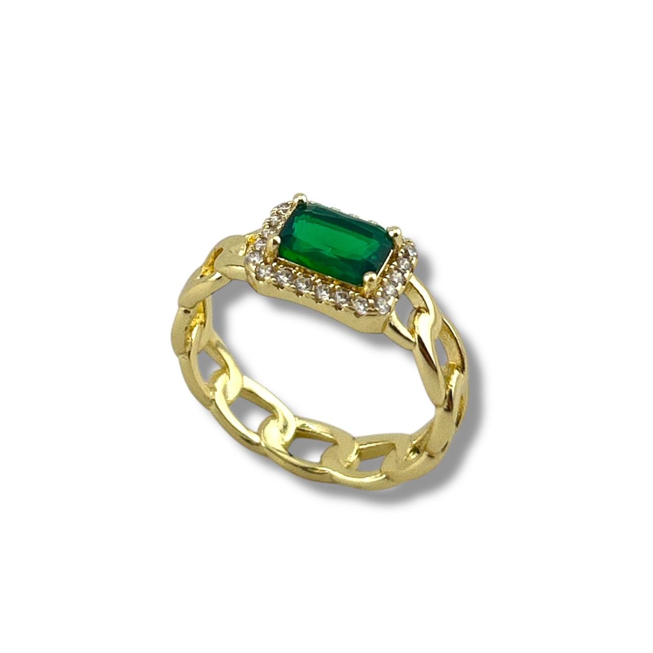 Royal Chain Gem Ring – Multiple Colors