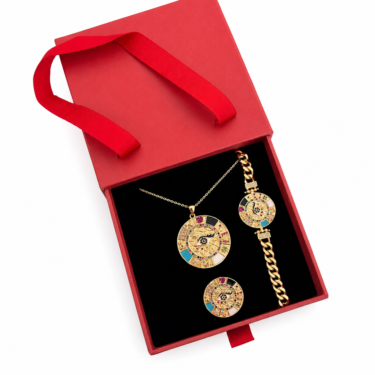 Egyptian Eye Set in Poshewix gift box