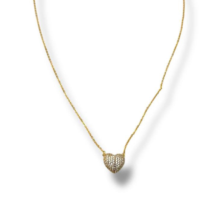 Magnetic Heart – Pavé Necklace