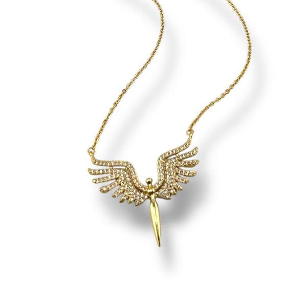“Phoenix bird”Winged Pendant Necklace