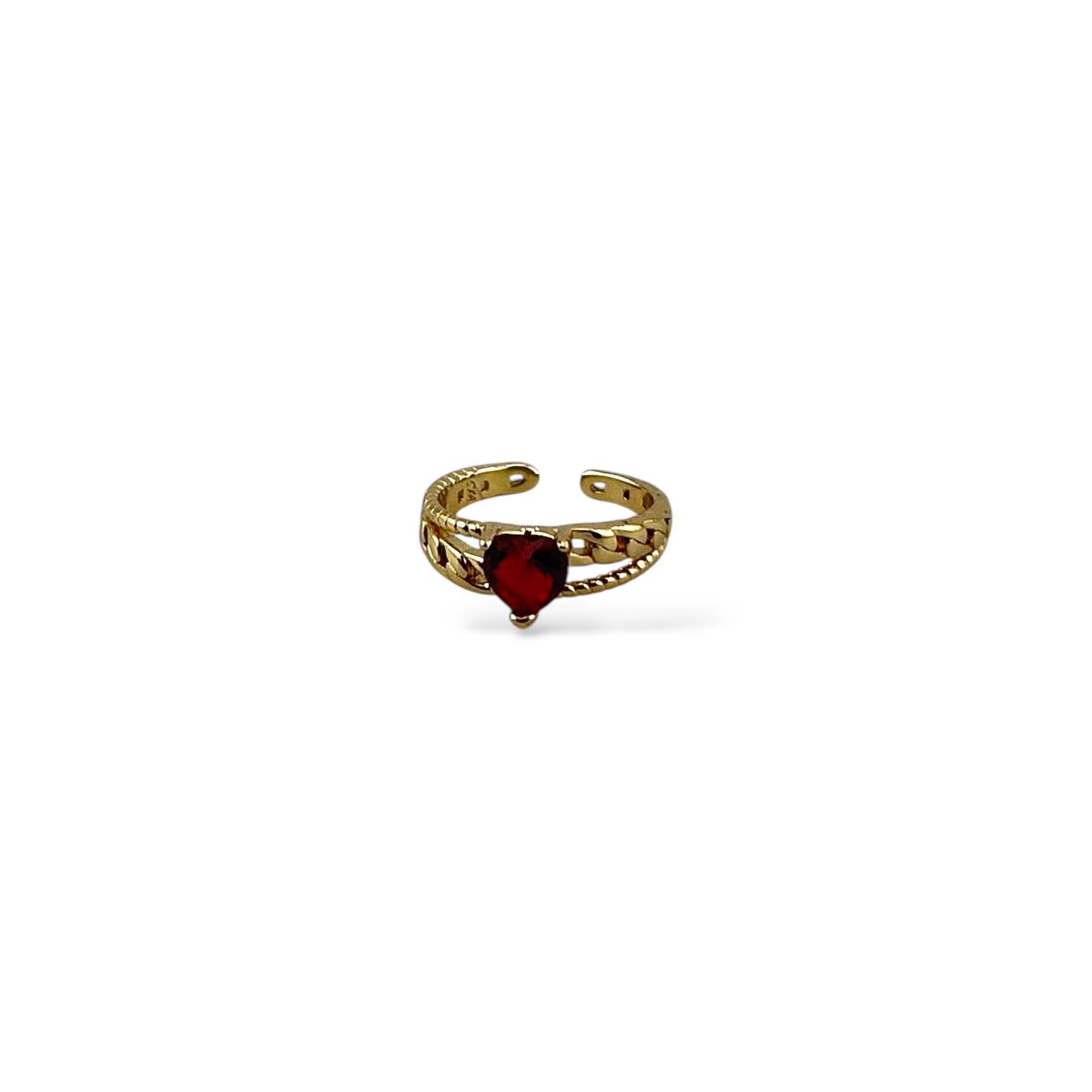 Chained Heart Ring