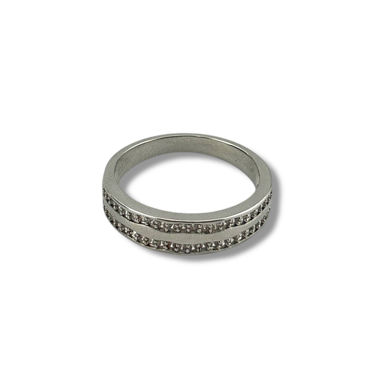 Double Row Sparkle Band ring