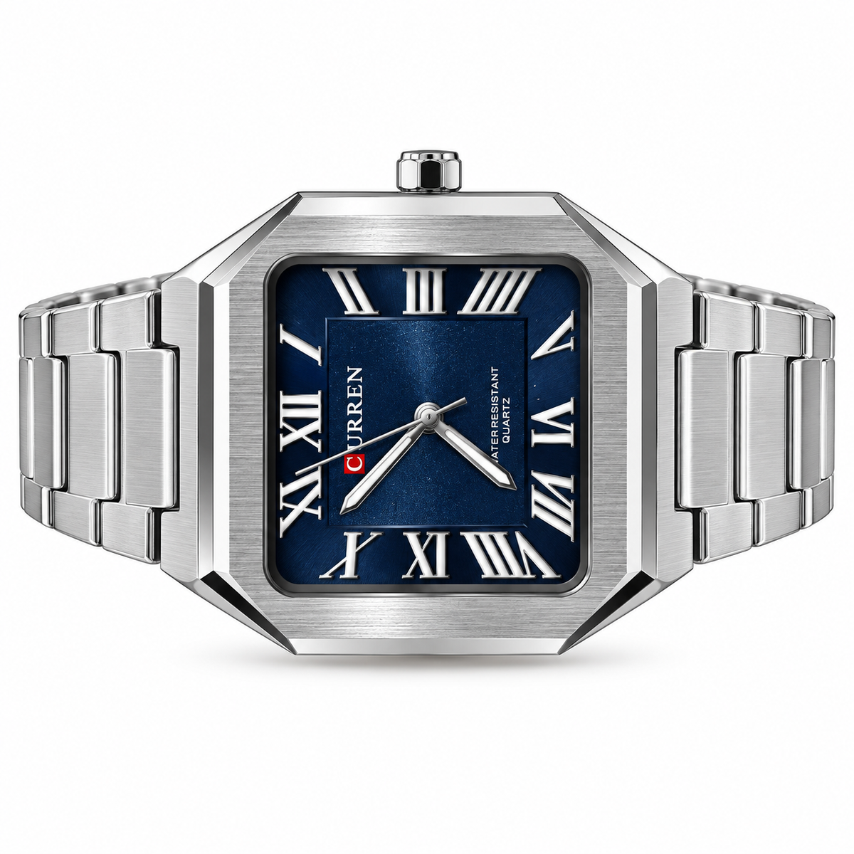 Curren Rectangular Navy Dial Watch(man)