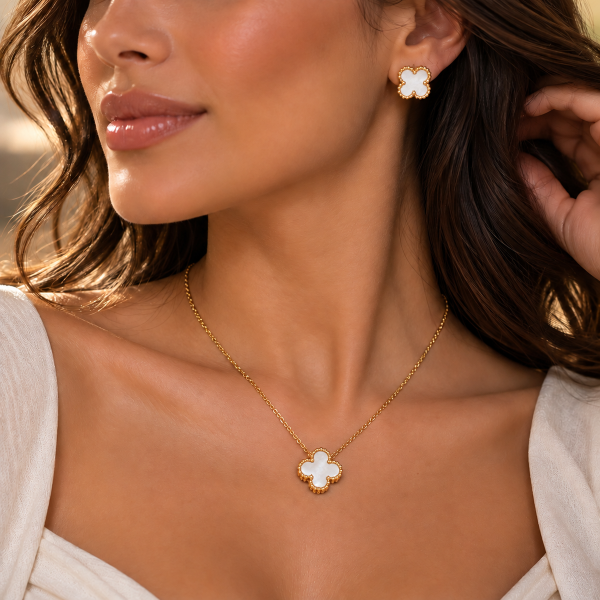 S.steel Clover Set – Graceful & Chic