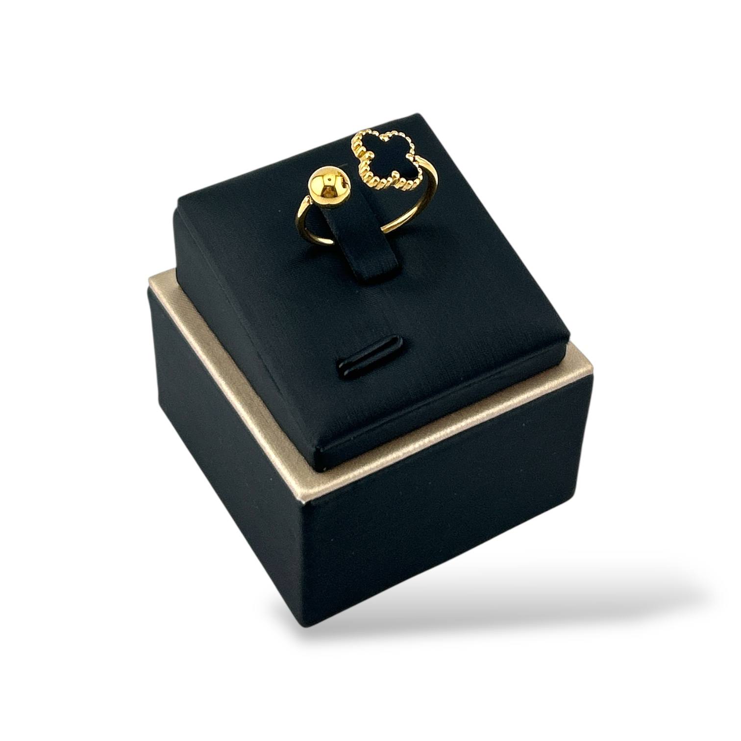 Golden VANCLEEF Ball Ring ā Radiate Grace & Light āØš¼