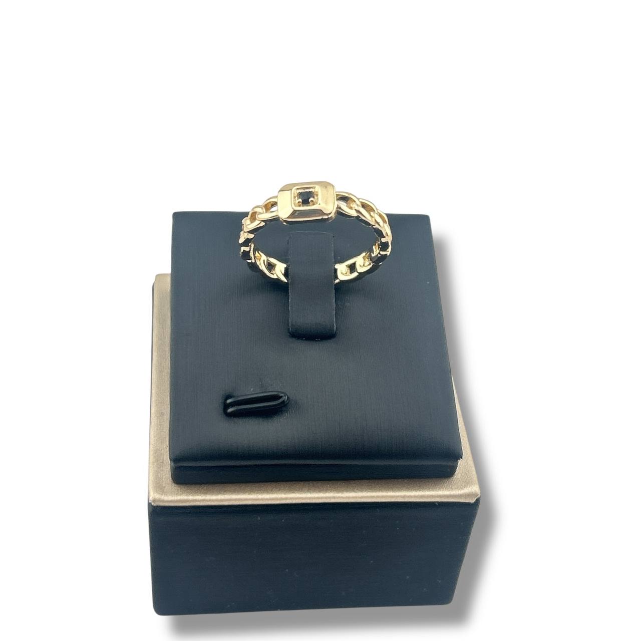 Mini Eye Link Ring – Gold