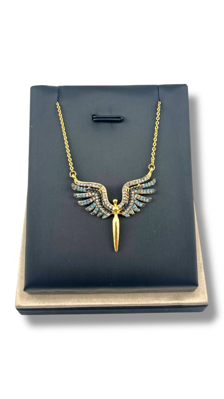 “Celestia” Winged Pendant Necklace