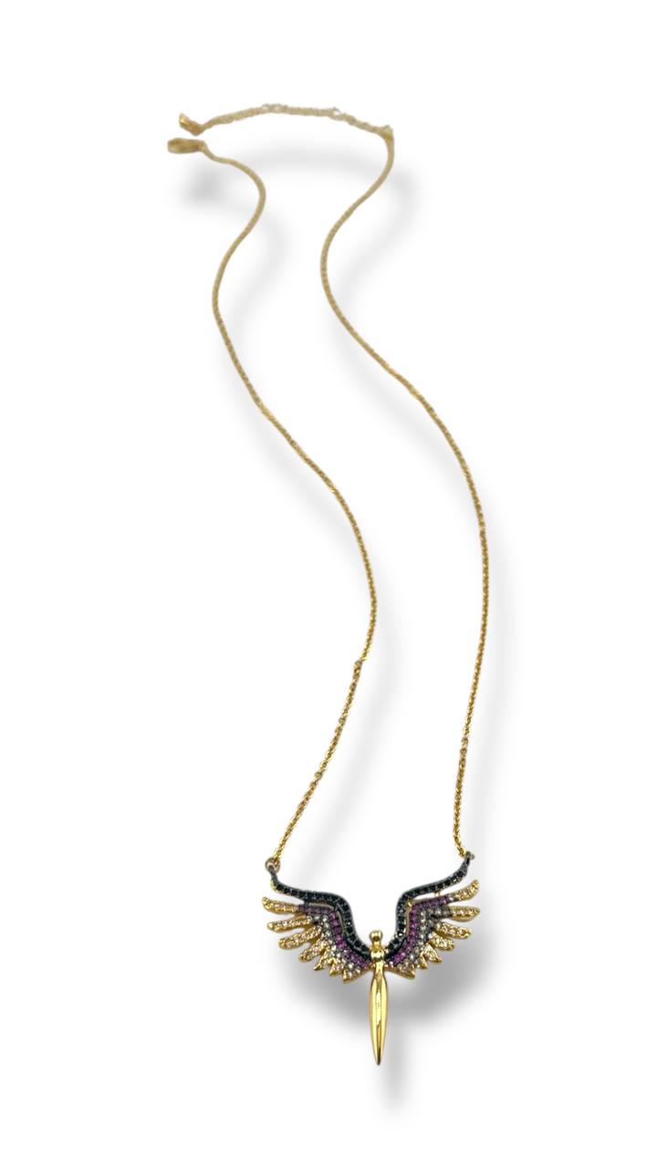 “Celestia” Winged Pendant Necklace