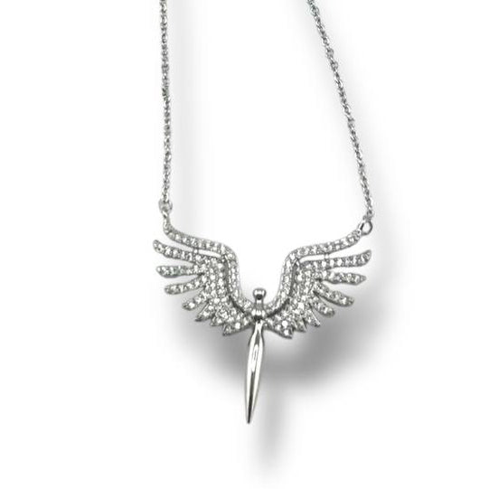“Phoenix bird”Winged Pendant Necklace