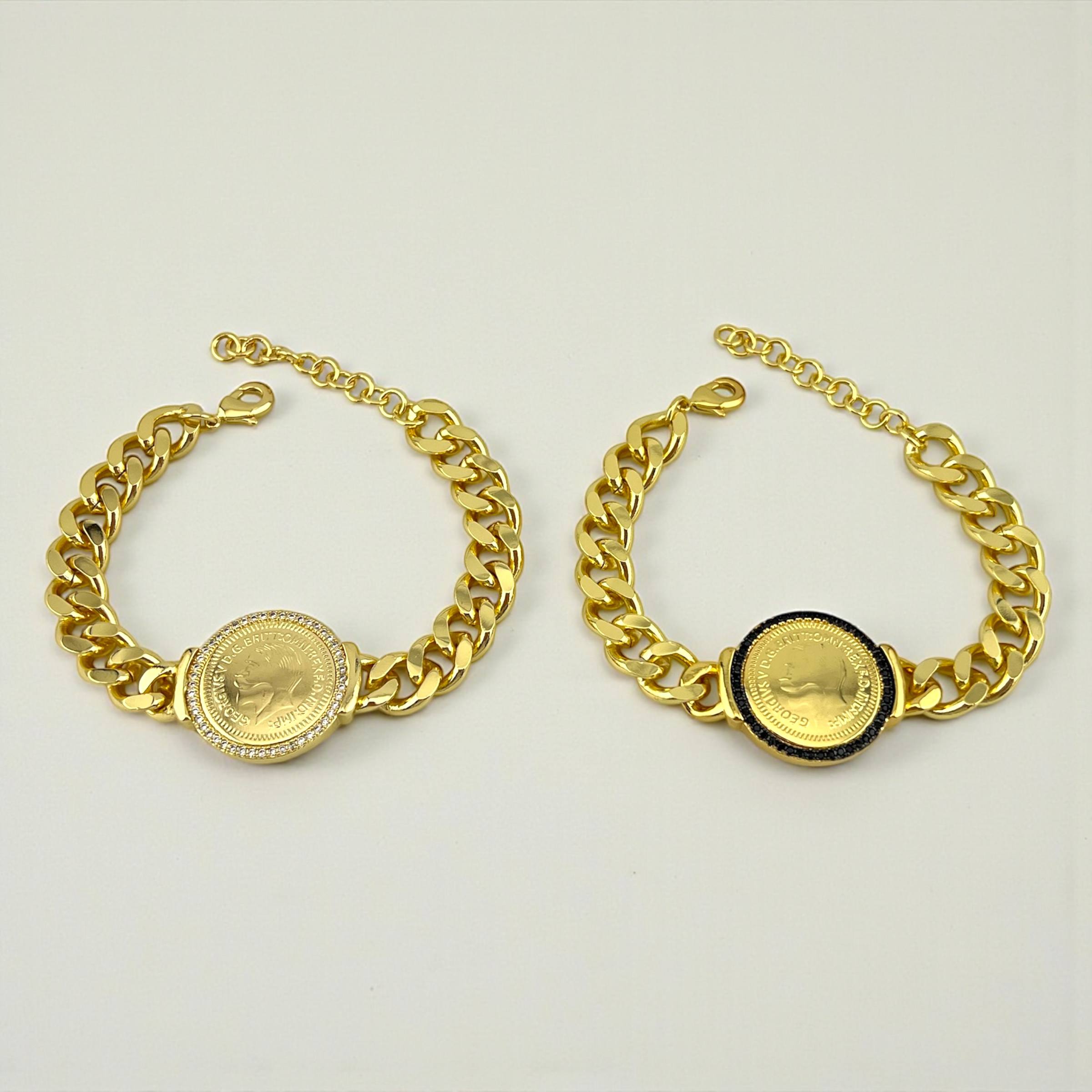 ✨ Lira Royale Bracelet – Gold Coin Heritage Edition
