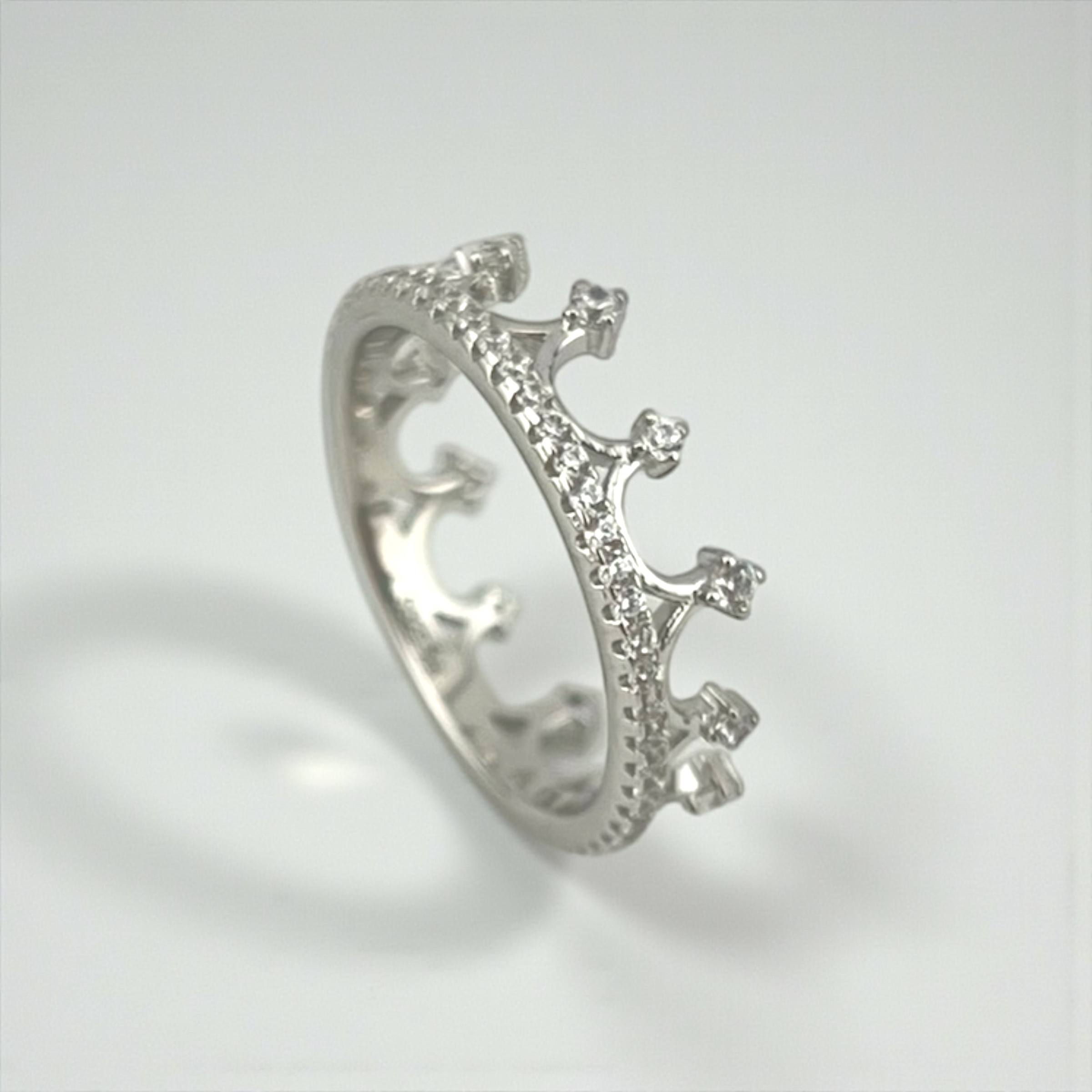 Silver 925 Crown Royal Grace Ring