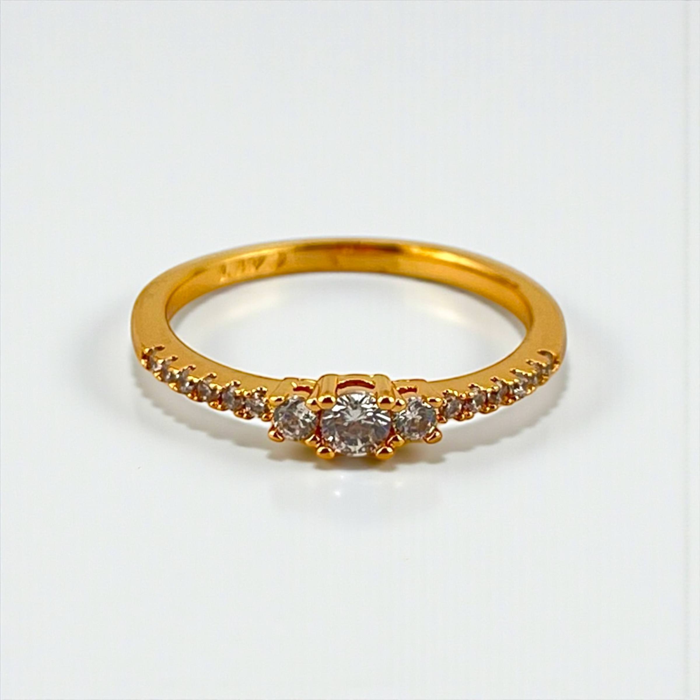 Celeste Sparkle Ring – Gold & Silver Duo