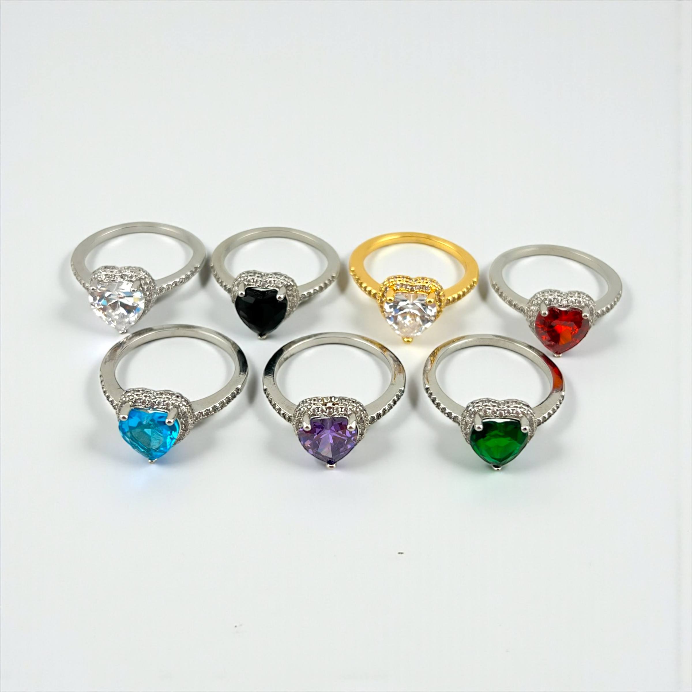 Pandora Crystal Heart Solitaire promise Ring