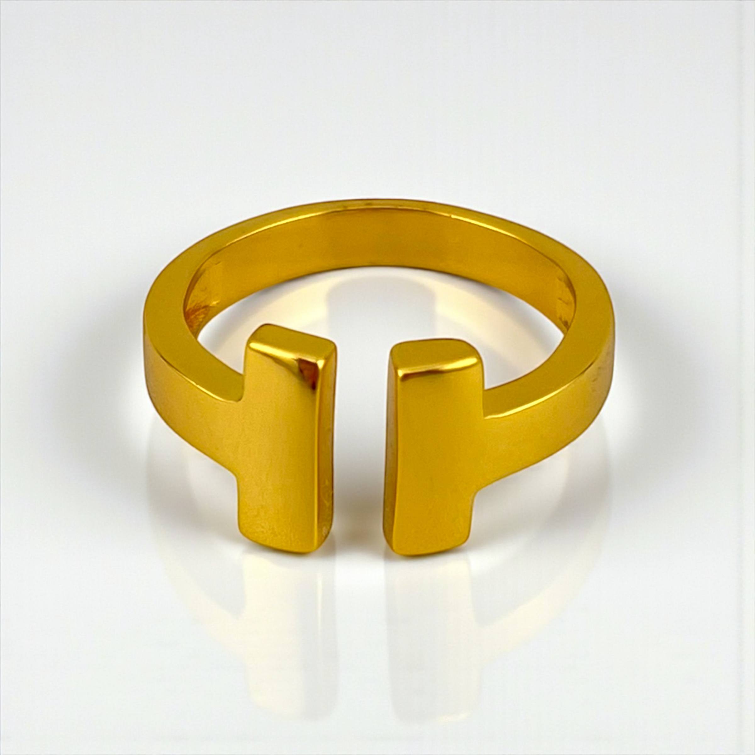✨Tiffany Minimalist Twin Bar Gold Ring