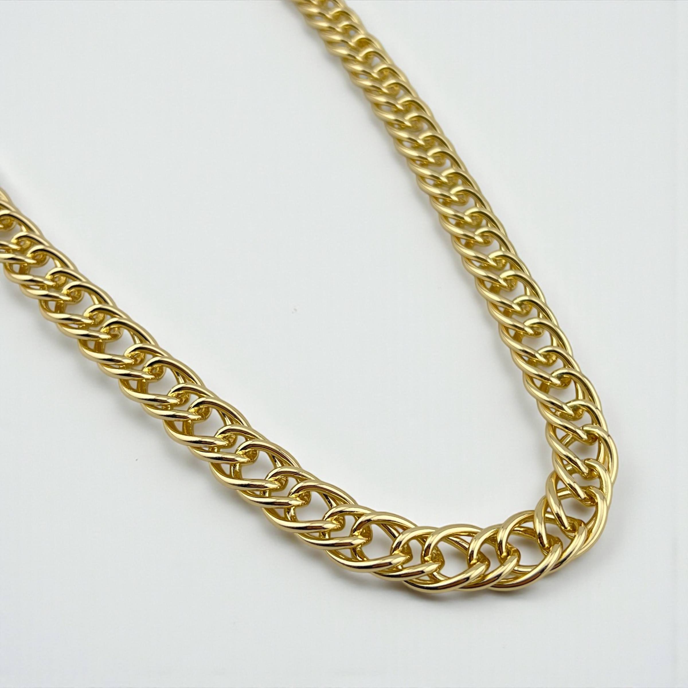Bold Cuban Link Gold Necklace