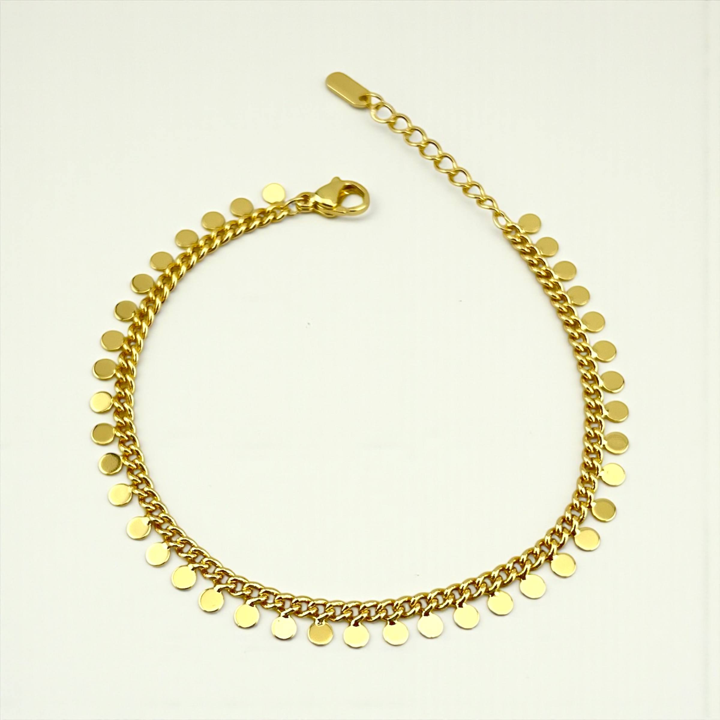 circle “Golden Dots” 18K Gold-Plated Bracelet
