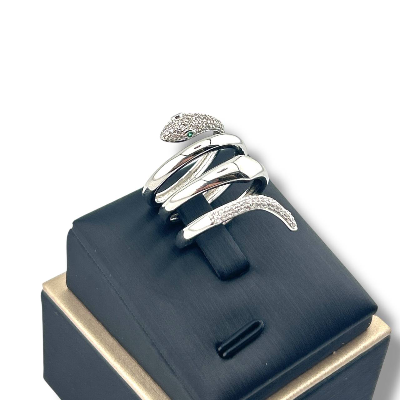 Silver Serpent Spiral Ring 🐍✨