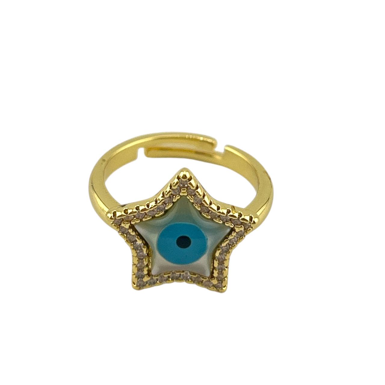 Star Evil Eye Ring