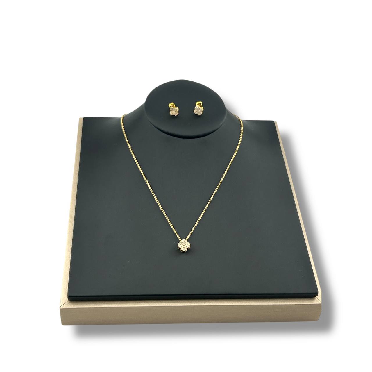 vancleef Golden Pavé Cube Set