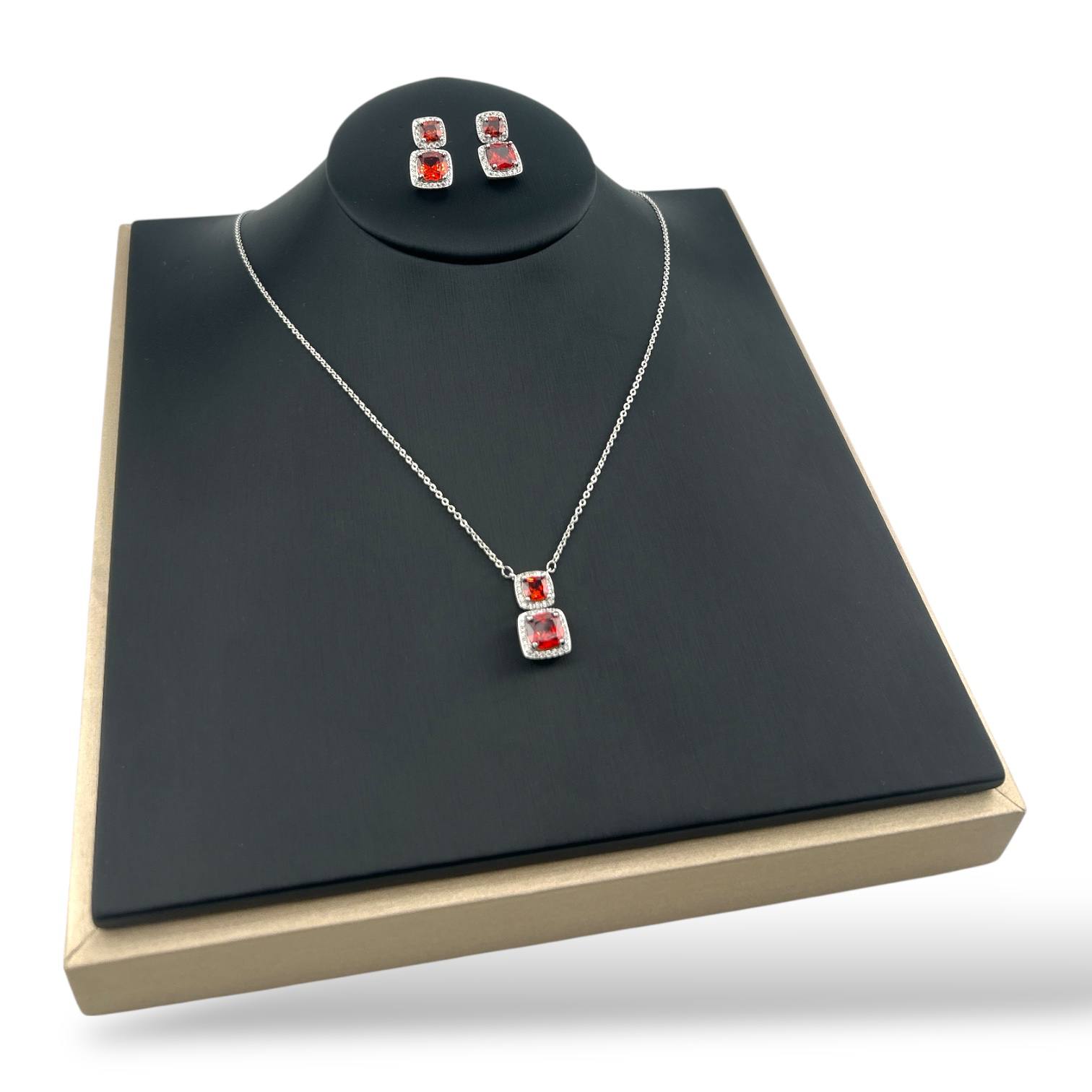 ❤️ Scarlet Glam Set – Red Crystal Elegance ✨