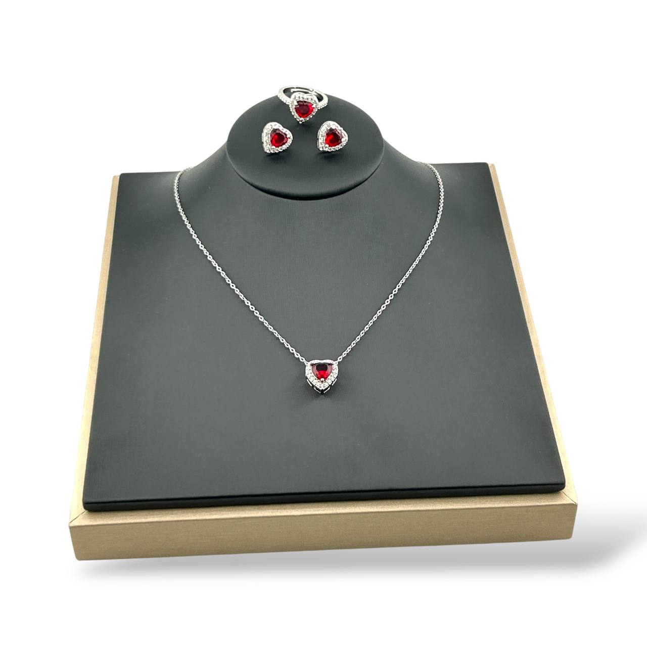 🤍 pandora Heart Set – Pure Sparkle in Silver 💫