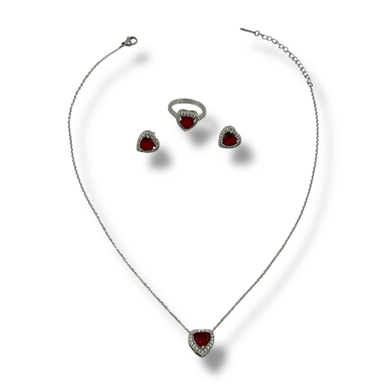 🤍 pandora Heart Set – Pure Sparkle in Silver 💫