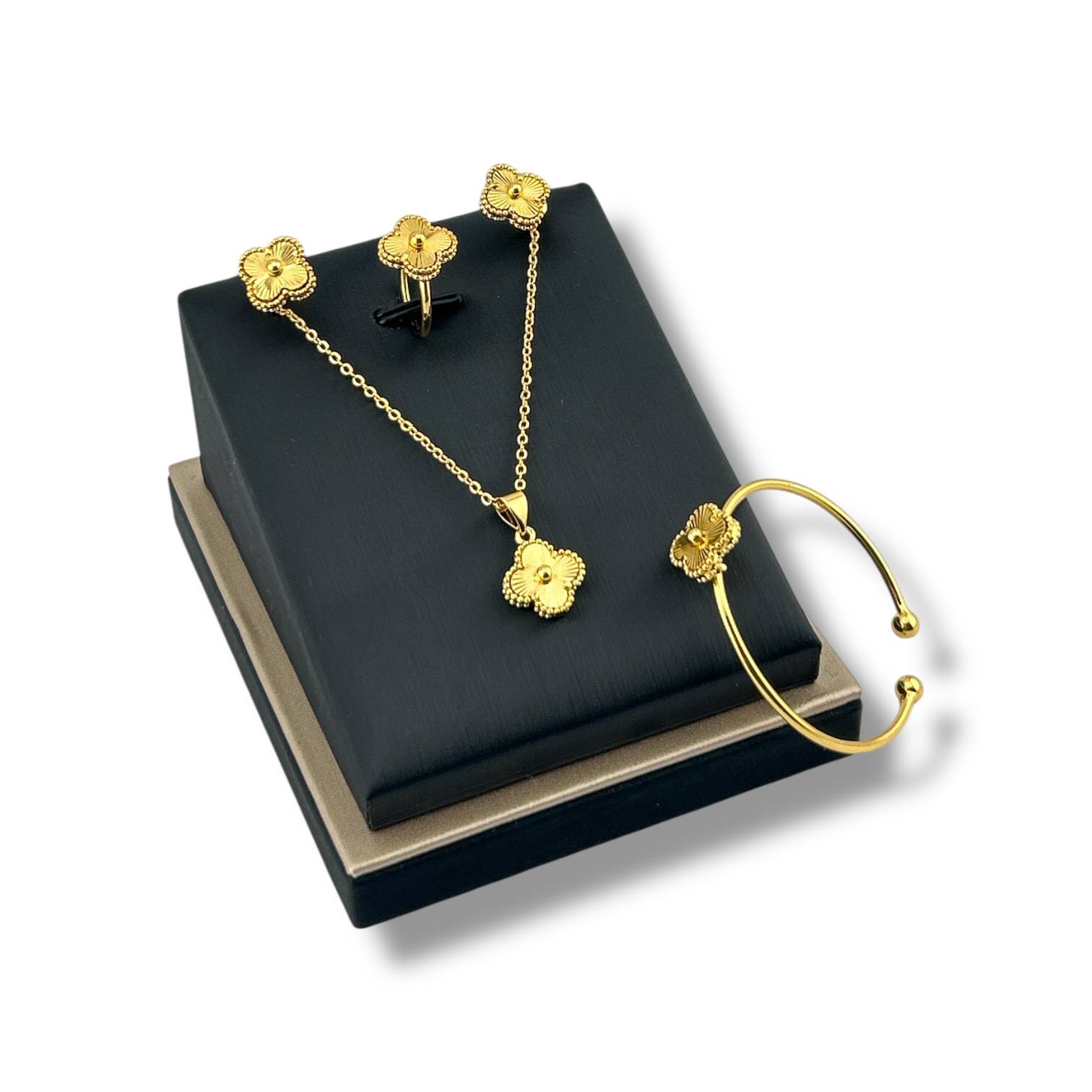 vancleef Golden Blossom Set – 4 Pieces