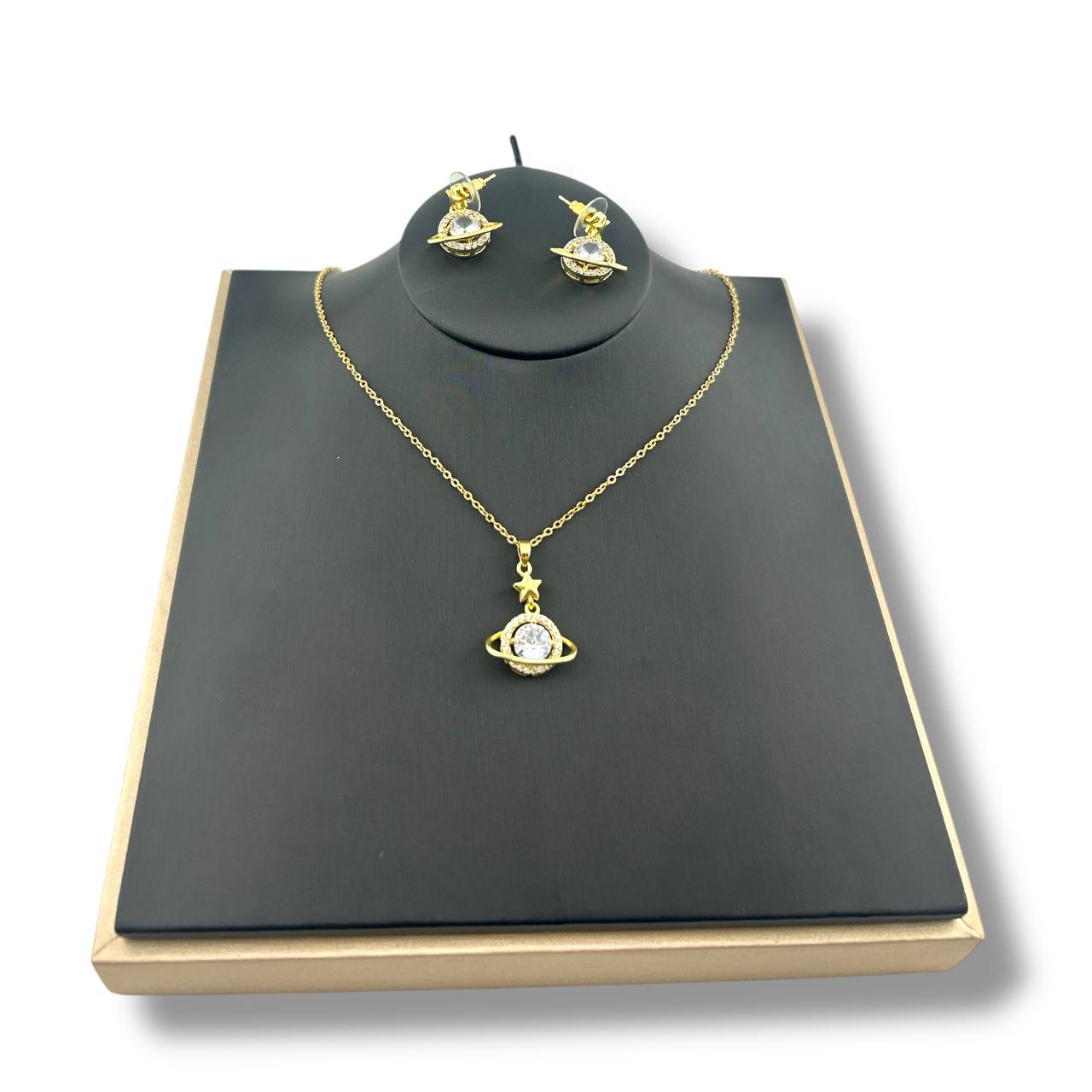 Celestial Spark Set – Silver Planet & Star 🌌✨