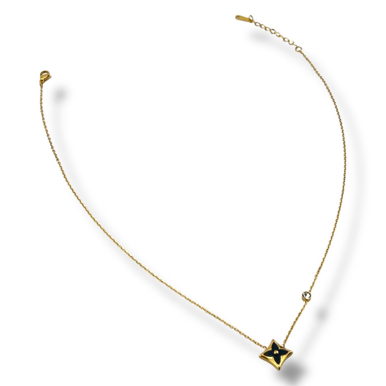 LV “Starlit Charm” Necklace – 18K Gold Plated