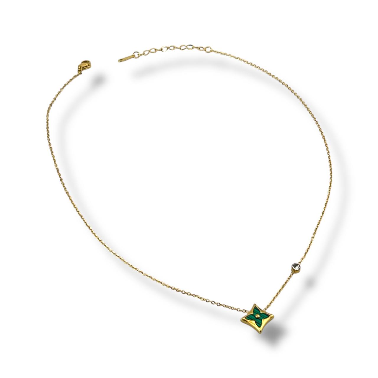 LV “Starlit Charm” Necklace – 18K Gold Plated
