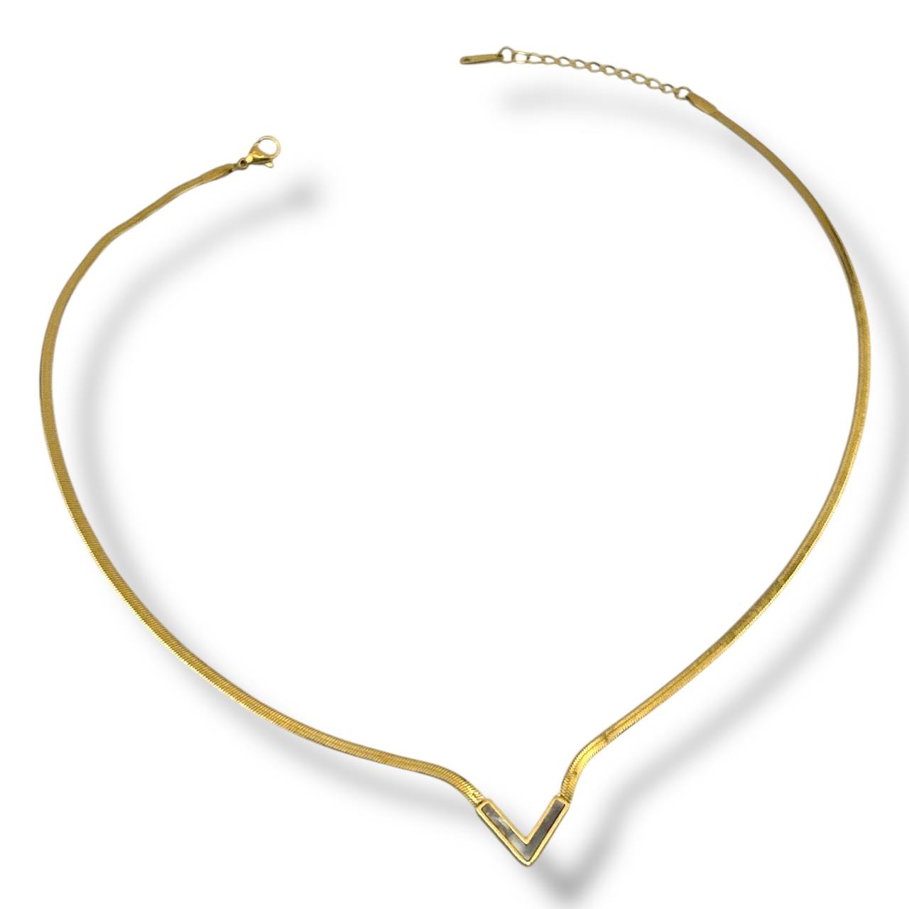 V Luxe Chevron Necklace 💛✨