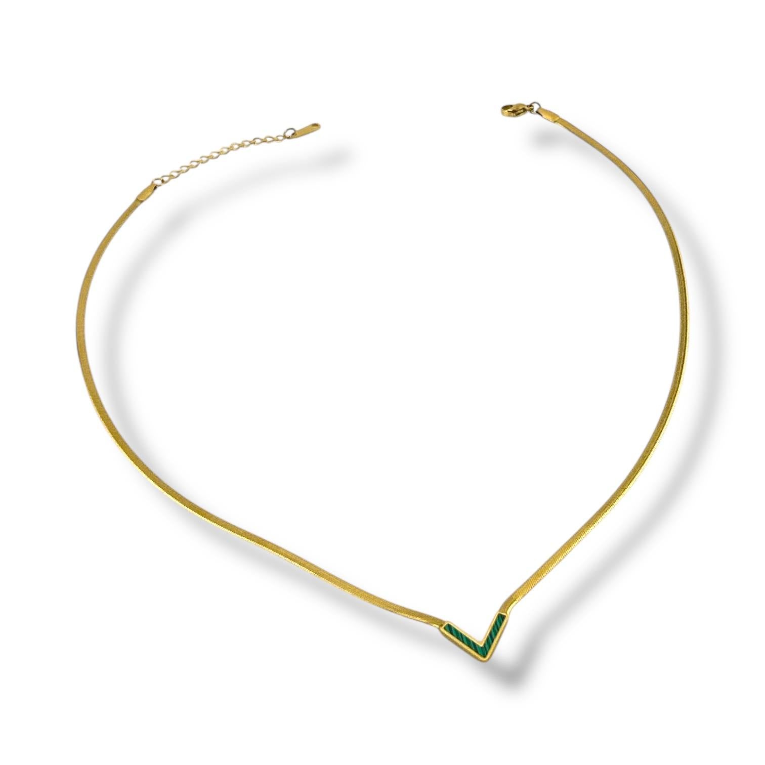 V Luxe Chevron Necklace 💛✨