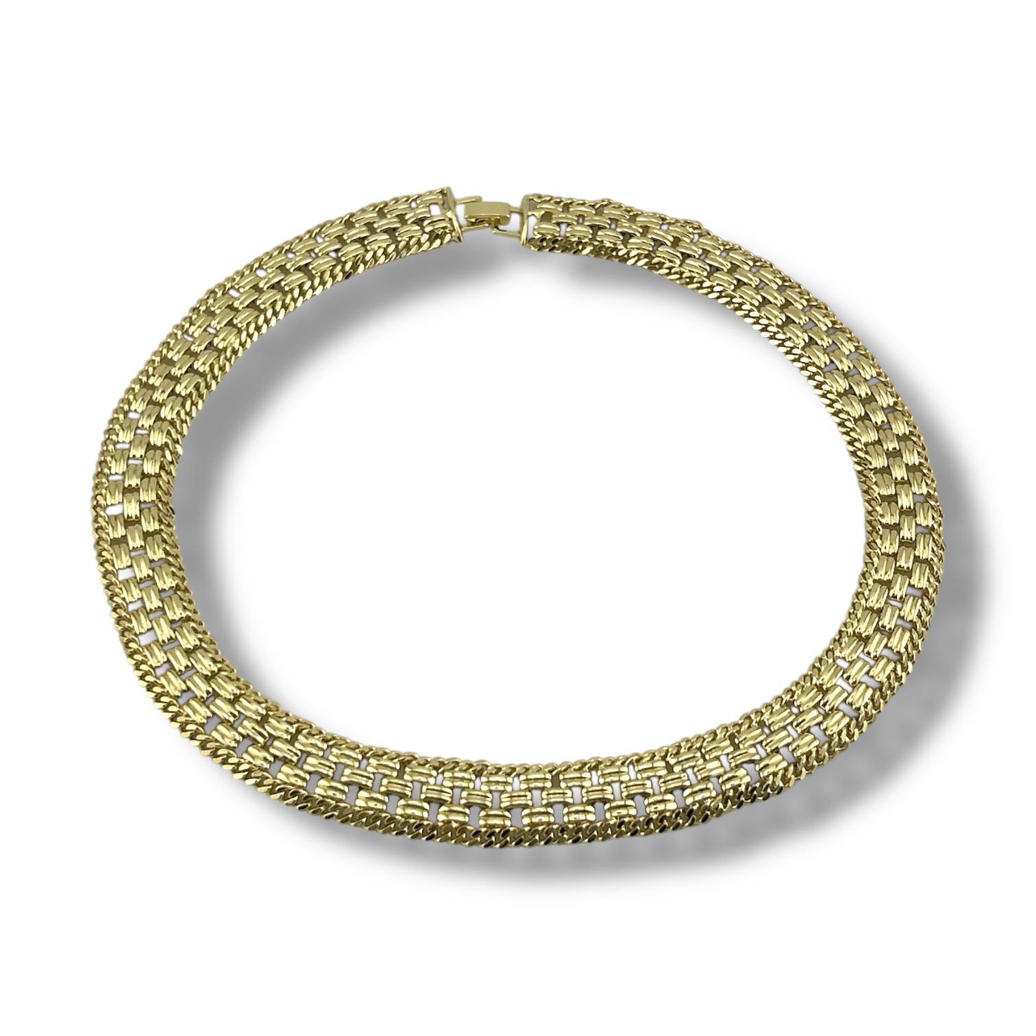 “Golden Goddess” Thick Chain Collar – 18K Gold-Plated