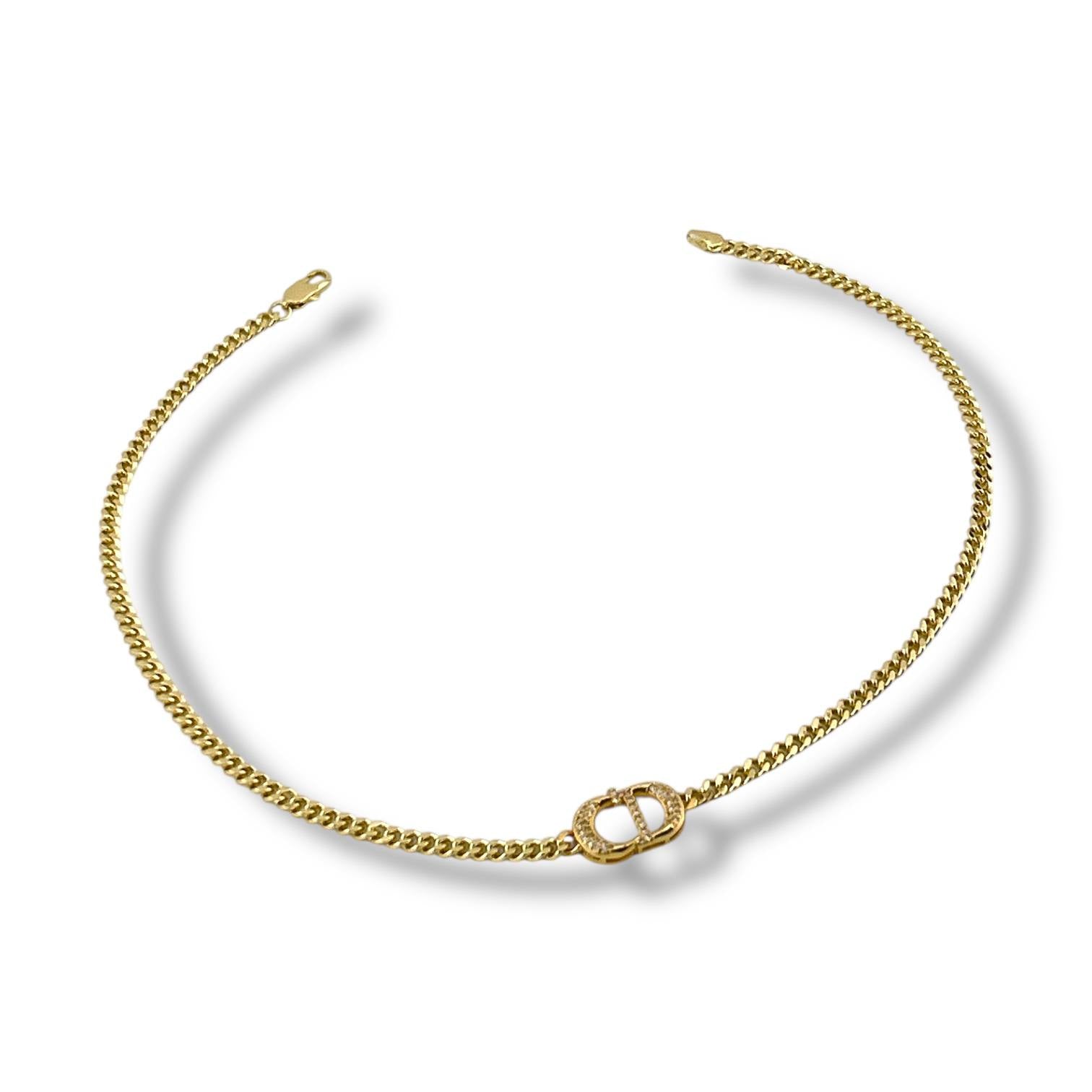 CD Classic Emblem Necklace – Gold Edition