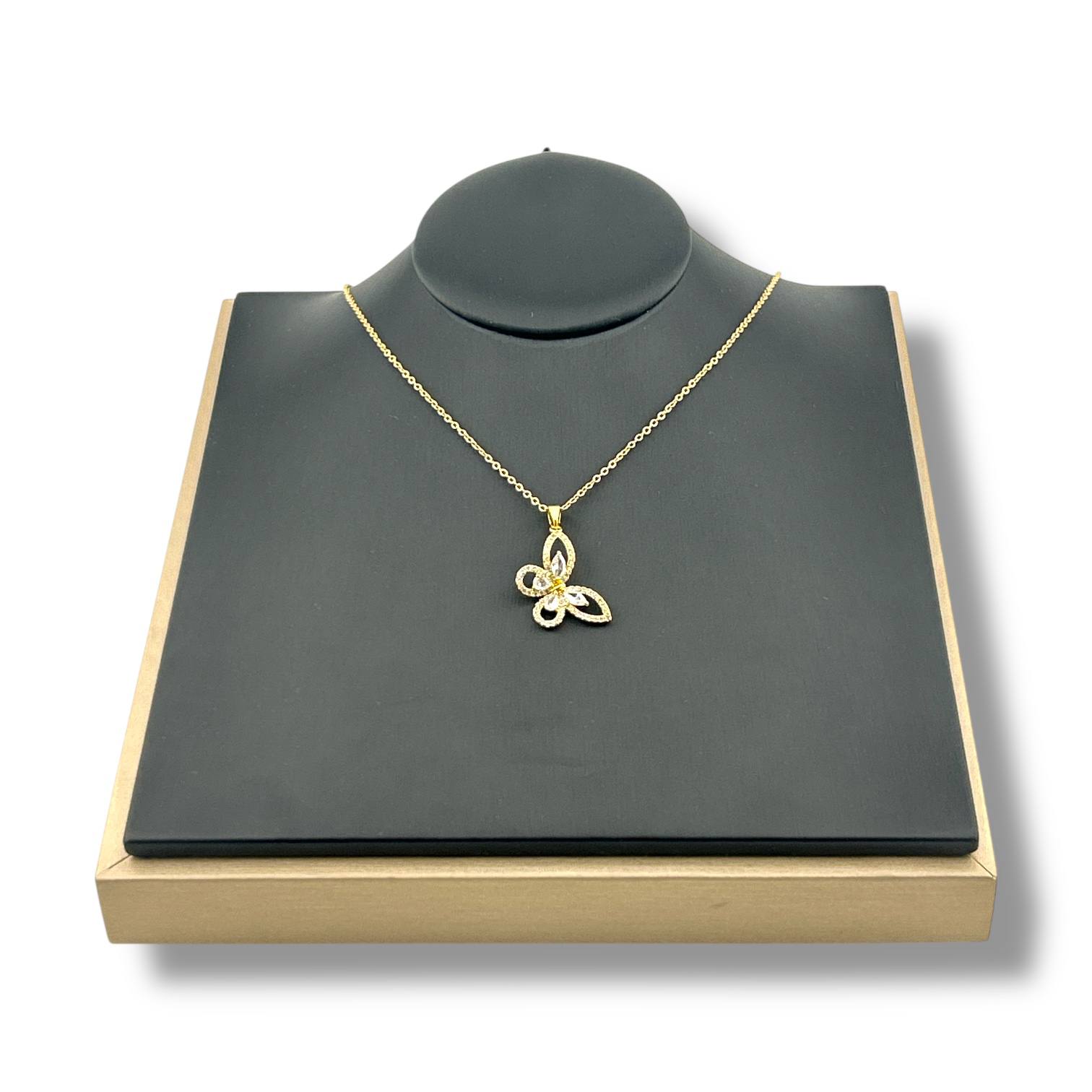 Crystal Wings Butterfly Necklace 🦋✨