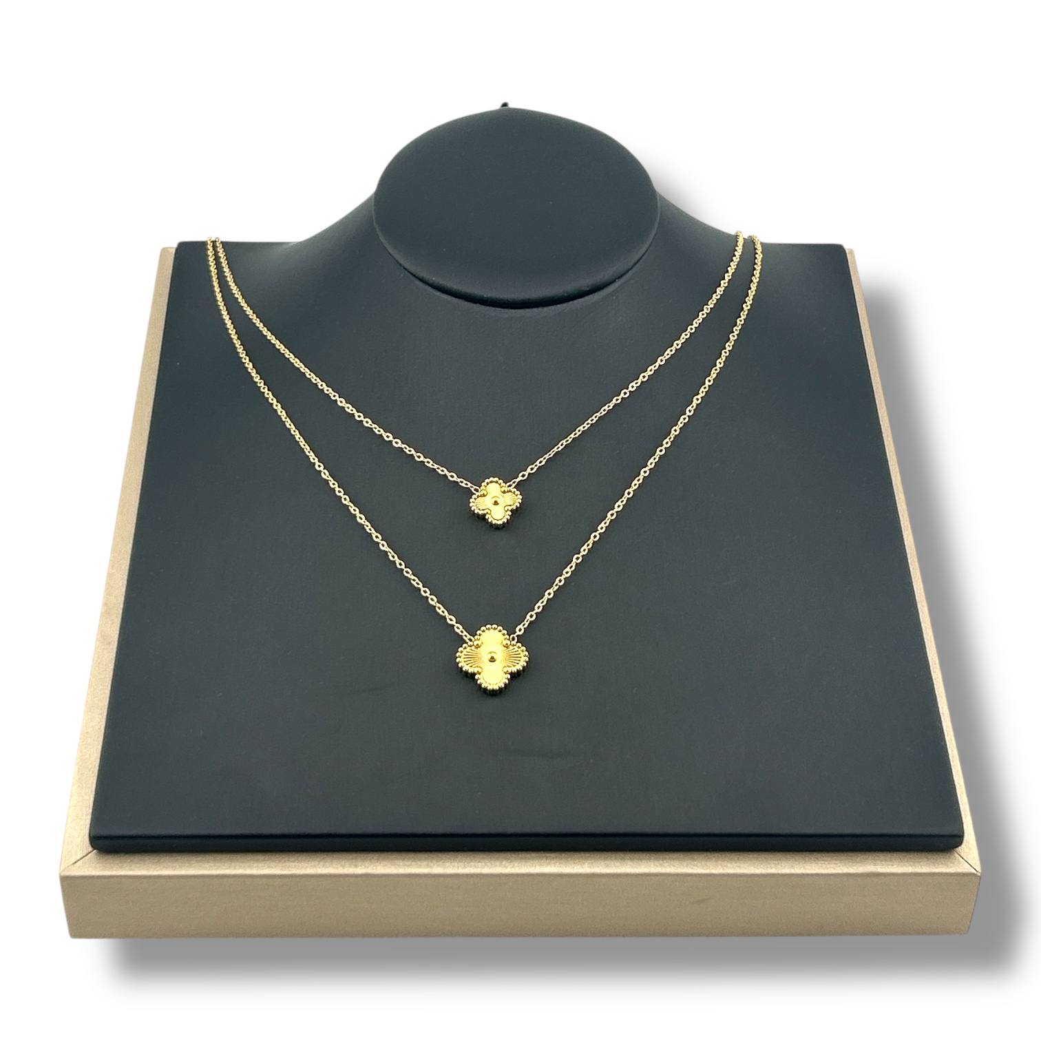 Golden VANCLEEF Double Necklace š¼āØ