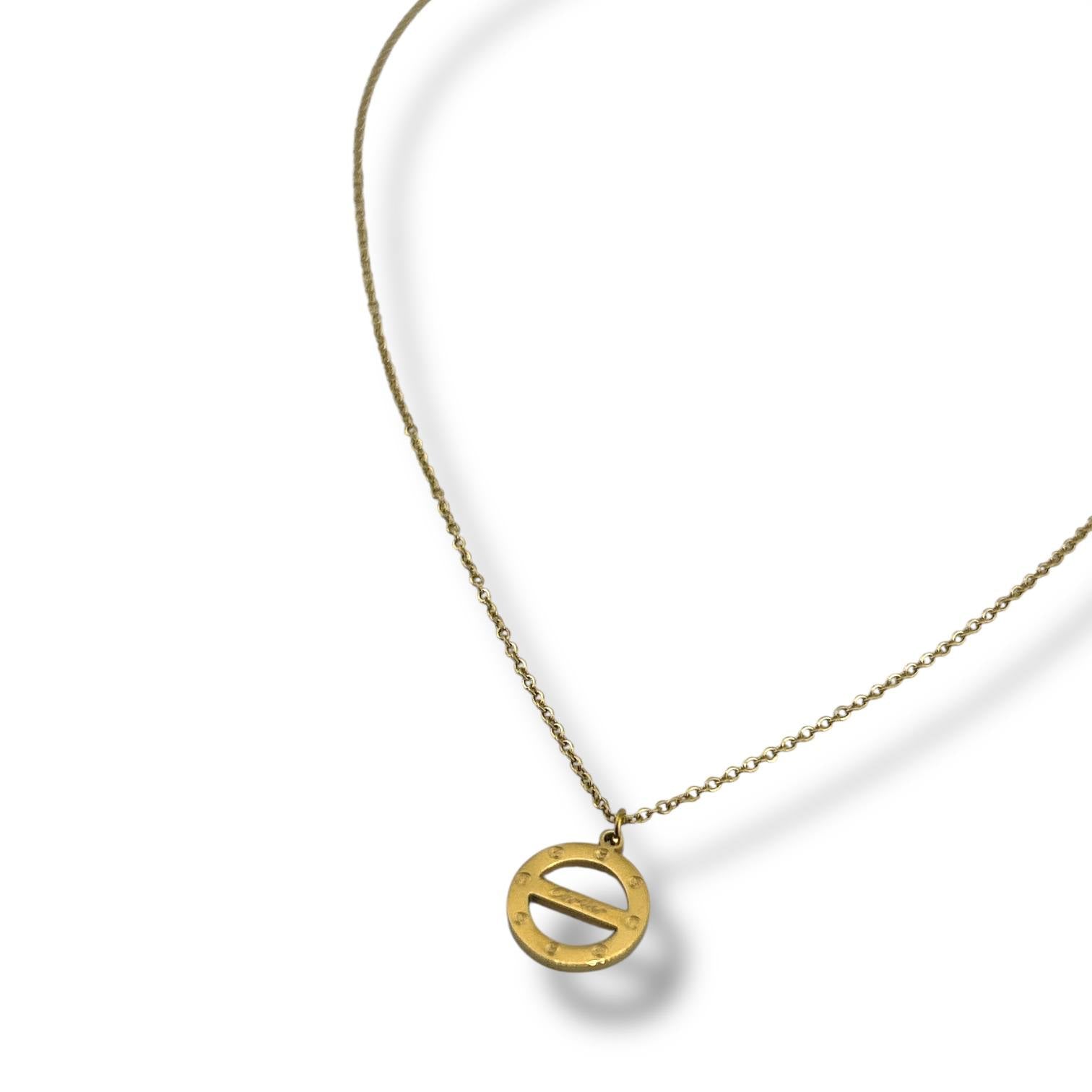 Cartier Minimal Harmony Necklace – 18K Gold-Plated ✨