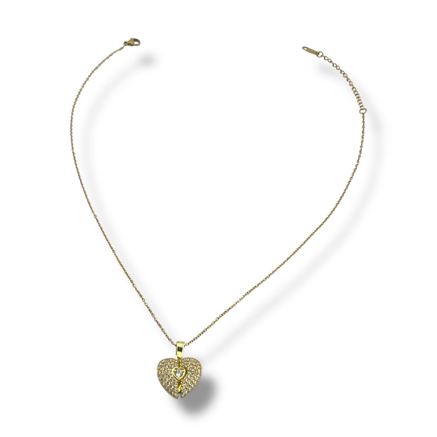 Angelic Heart Duo Necklace