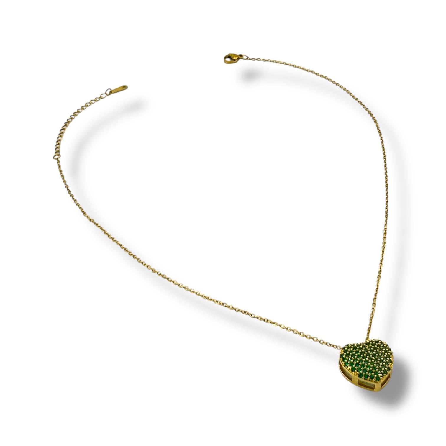 Double Heart Pop Necklace – 18K Gold-Plated