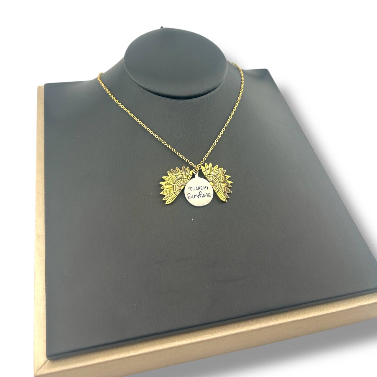 Sunflower Secret Locket Necklace