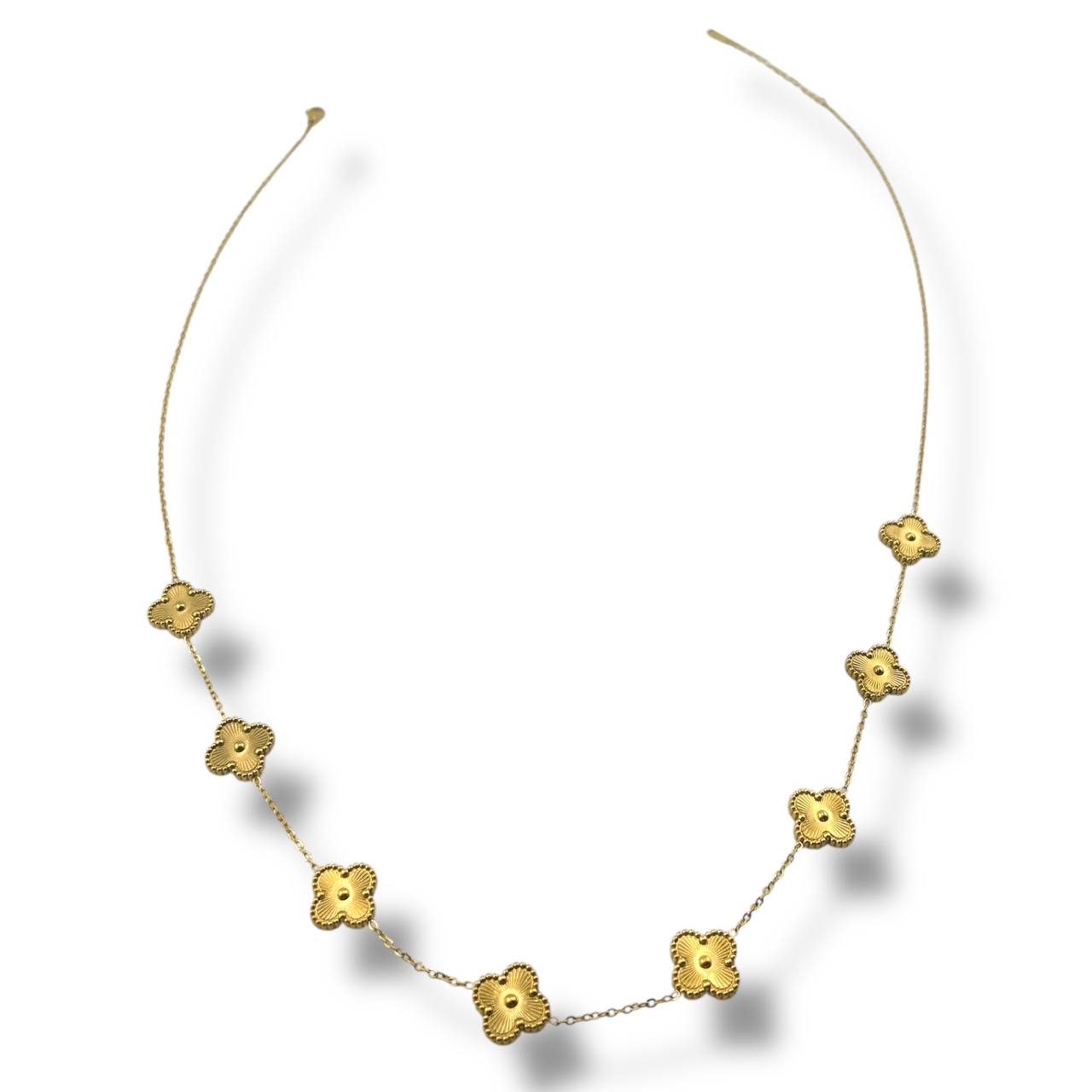 Golden VANCLEEF Necklace – 18K Gold-Plated
