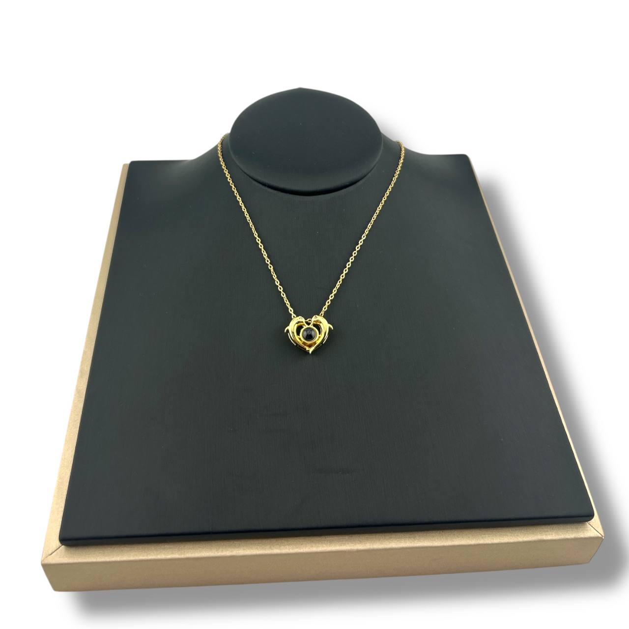 I Love You in 100 Languages – Heart Projection Necklace