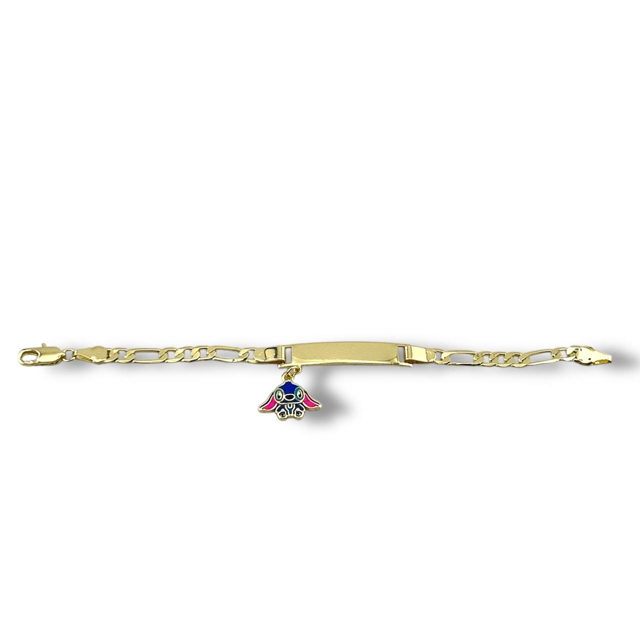 Kids Gold Bracelet with Airplane Charm – 18K Gold Plated