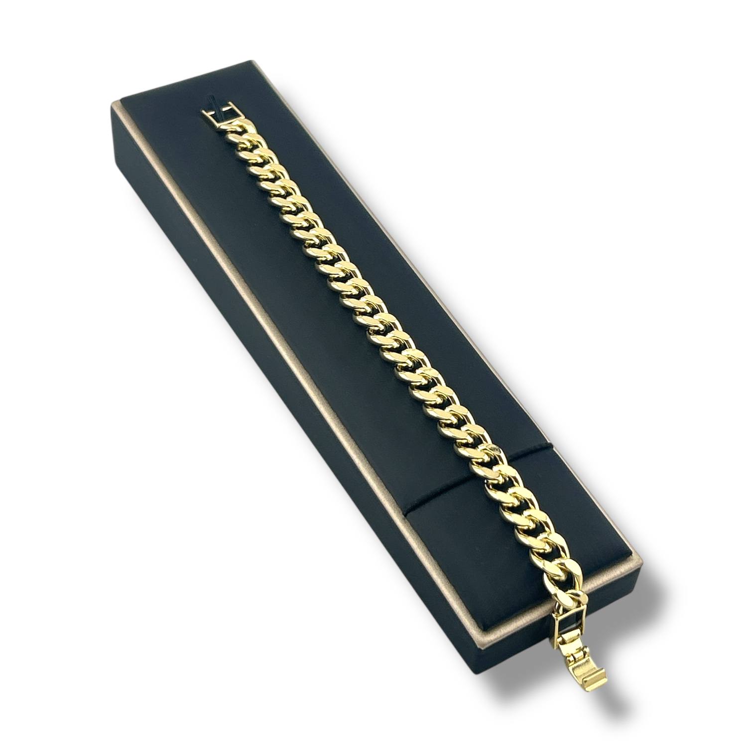 Cuban chain Bracelet ā Gold color