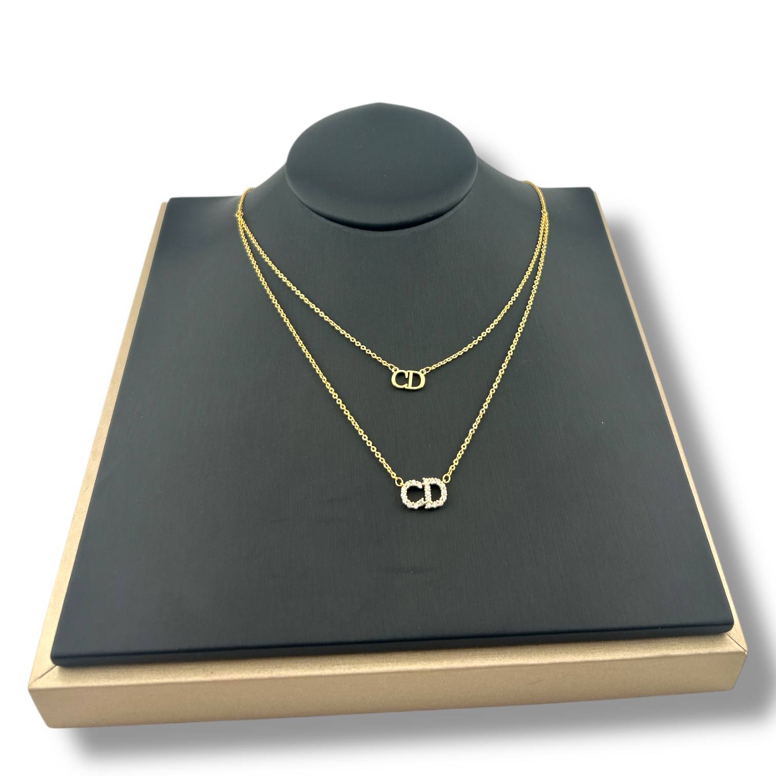 ✨ Double-Layer CD Logo Necklace