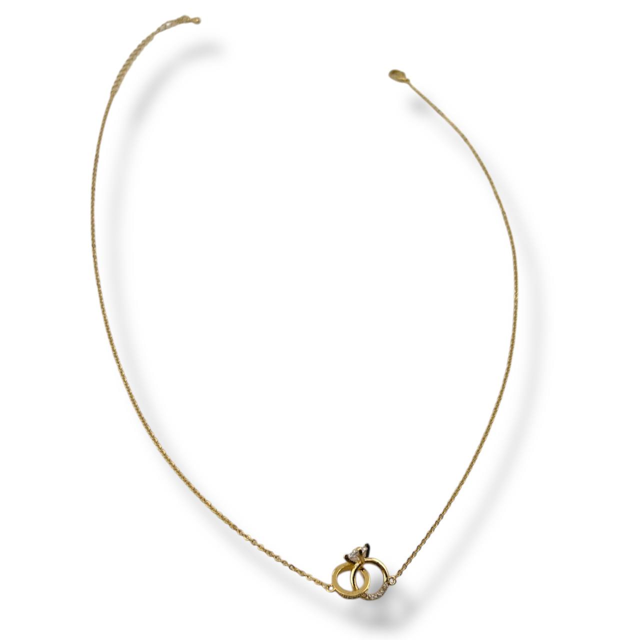 💍 Interlocked Rings Pendant Necklace