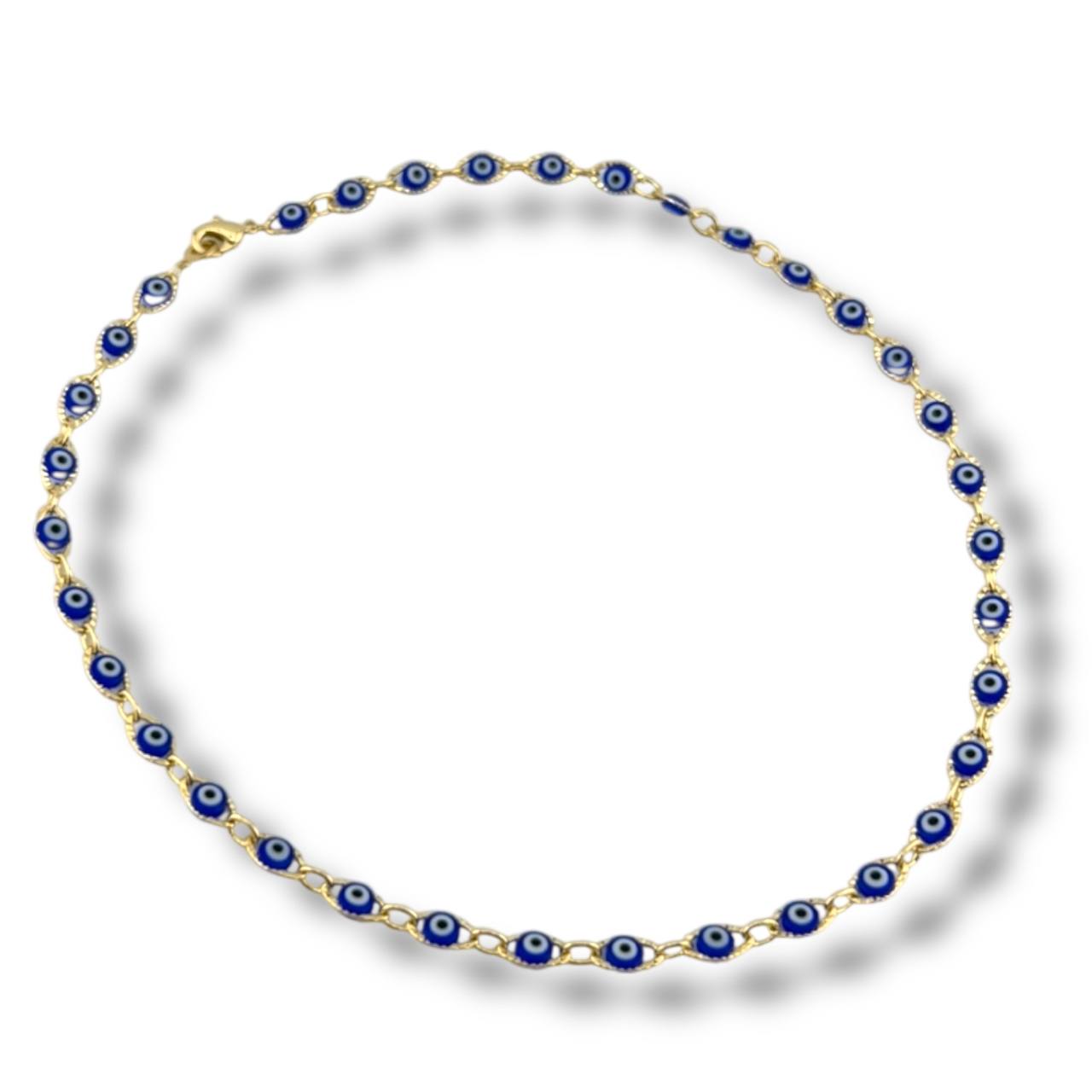 Gold Evil Eye Chain Necklace – Protection & Style