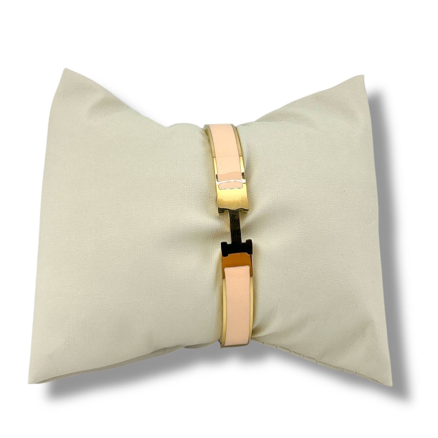 Hermes-Inspired Enamel H Bracelet – Multiple Colors ✨